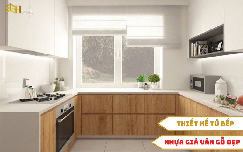 Thiết kế tủ bếp vân gỗ – Cập nhật các mẫu tủ mới nhất hiện nay