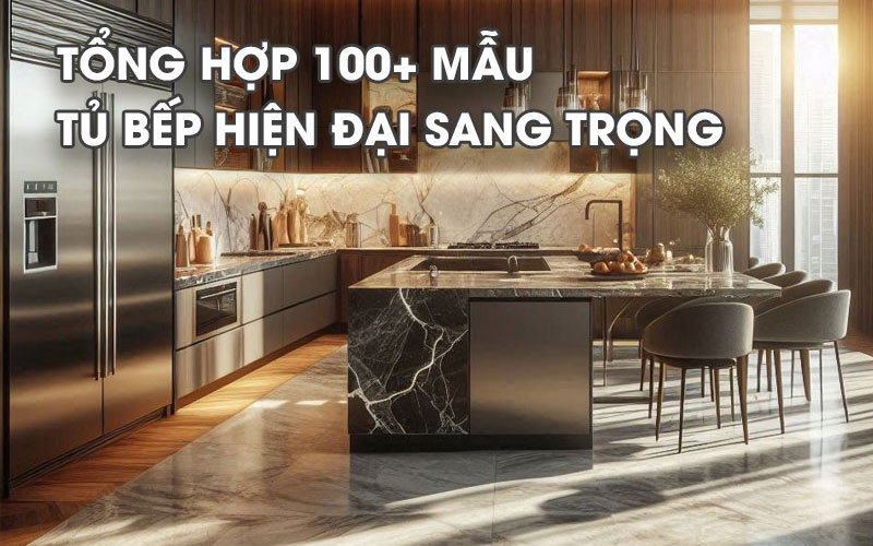 Tổng Hợp 100+ Mẫu tủ bếp hiện đại sang trọng thông minh và tiện dụng cực đẹp – Ảnh được tạo bởi AI
