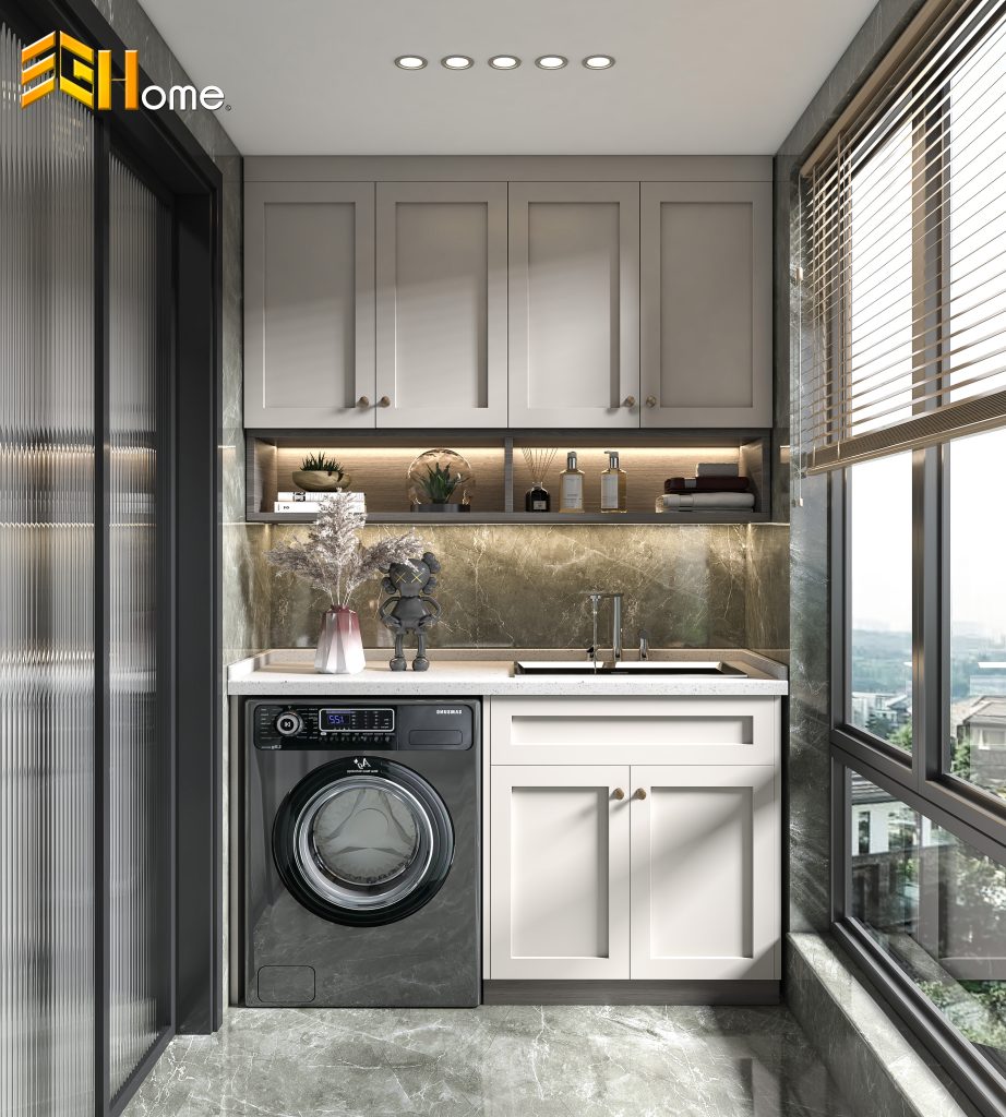 Tủ máy giặt kiểu dáng tân cổ điển tại Tân Bình