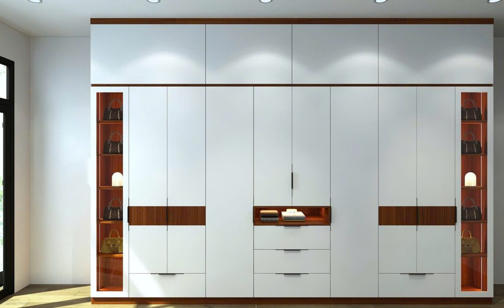 Thi Công Tủ Quần Áo MDF Chống Ẩm Phủ Melamin Nhà Anh Nam, Quận 12