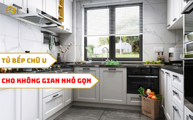Tủ bếp chữ U có nên lắp đặt cho không gian bếp nhỏ không?