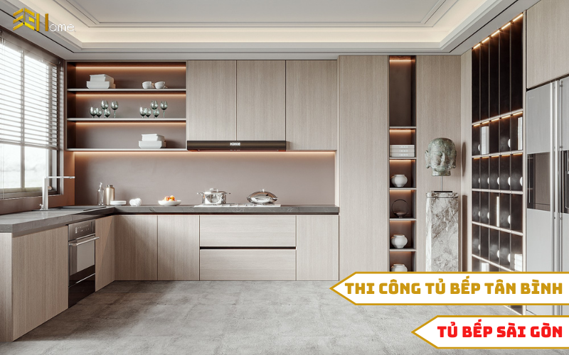 Tủ bếp Sài Gòn – Đơn vị thi công tủ bếp Tân Bình đạt chuẩn chất lượng
