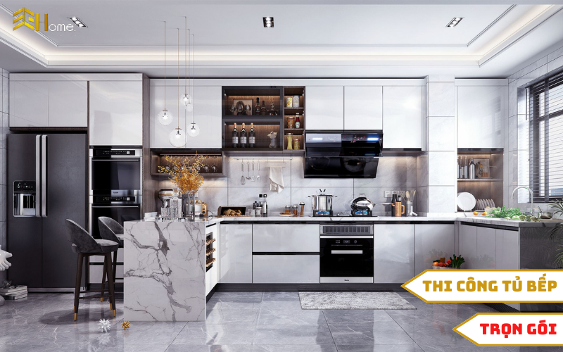 Thi công bếp trọn gói nhanh chóng, giá cạnh tranh và chất lượng tại Tủ bếp Sài Gòn