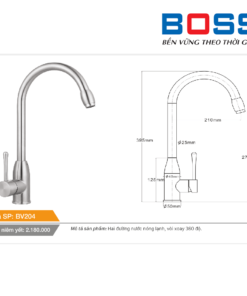 Vòi chậu BOSS BV204