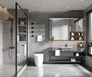Vẻ đẹp sang trọng của hệ tủ lavabo nhà anh Phát ở Bình Tân