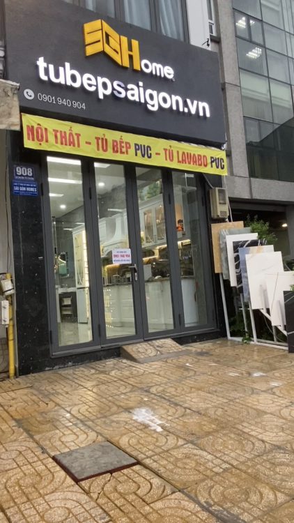 Cải tạo tủ bếp cũ bị mối mọt, ấm mốc tại Nội thất Sài Gòn Homes