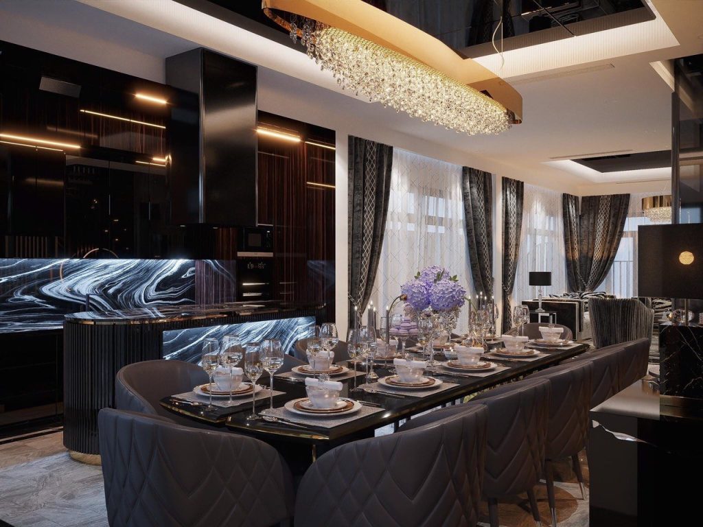 Vẻ đẹp huyền bí của nội thất màu đen nhà anh Khoa – Quận 5