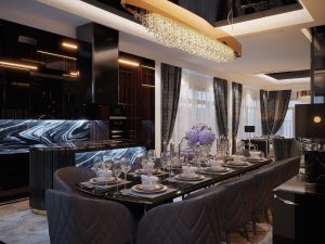 Vẻ đẹp huyền bí của nội thất màu đen nhà anh Khoa – Quận 5