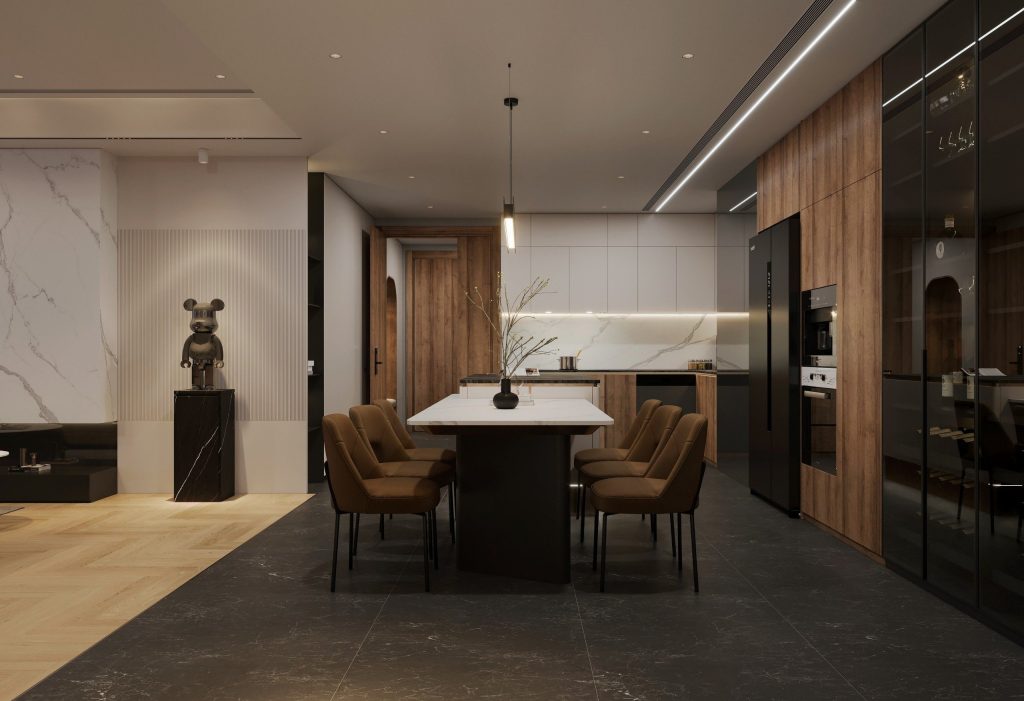 Thiết kế tủ bếp mang phong cách châu Âu nhà chú Bá – quận 2