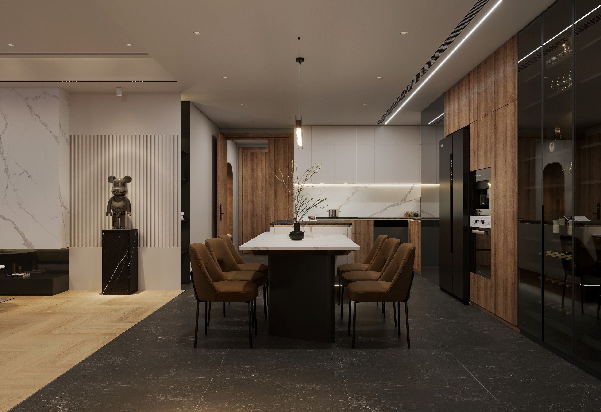 Thiết kế tủ bếp mang phong cách châu Âu nhà chú Bá – quận 2