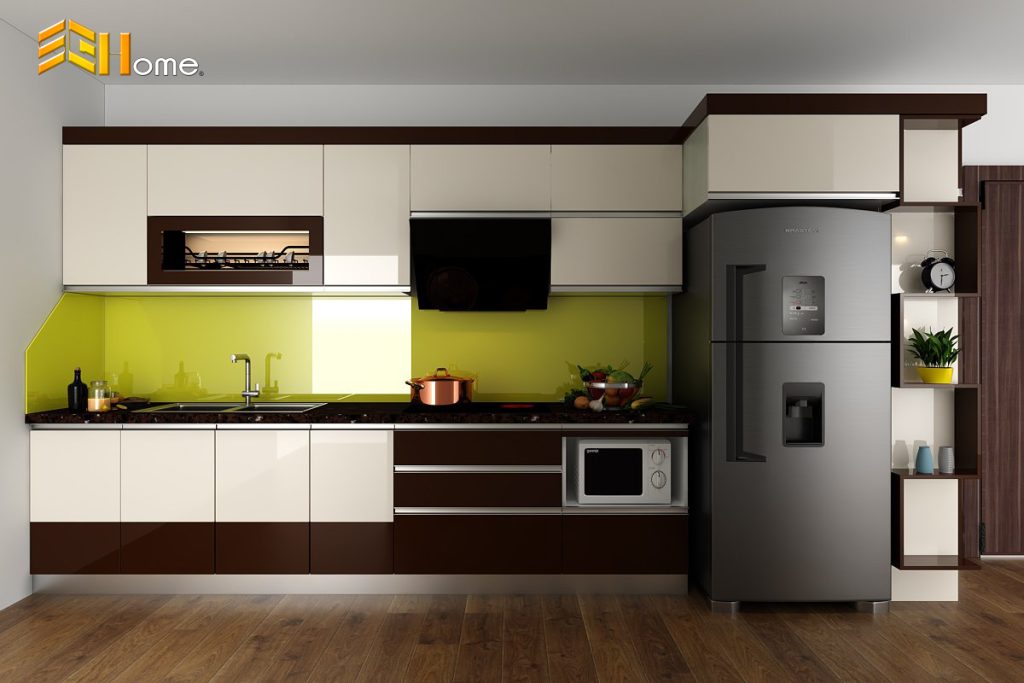 Tủ bếp chữ I tiện dụng nhà anh Tài – quận 12