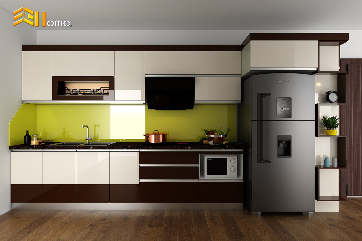 Tủ bếp chữ I tiện dụng nhà anh Tài – quận 12